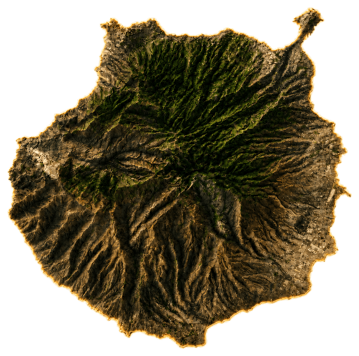 Mapa de Gran Canaria con las zonas donde opera El Alem